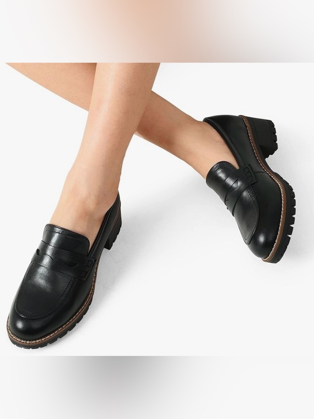 Dream Pairs Chunky Platform Penny Loafers – Size 7 – NIB - Picture 8 of 8